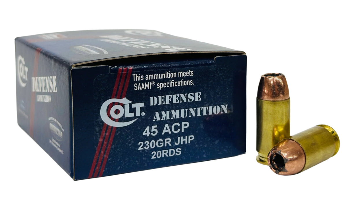 45 ACP 230gr Colt Defense Ammunition™ JHP 20rds – Doubletap Ammunition
