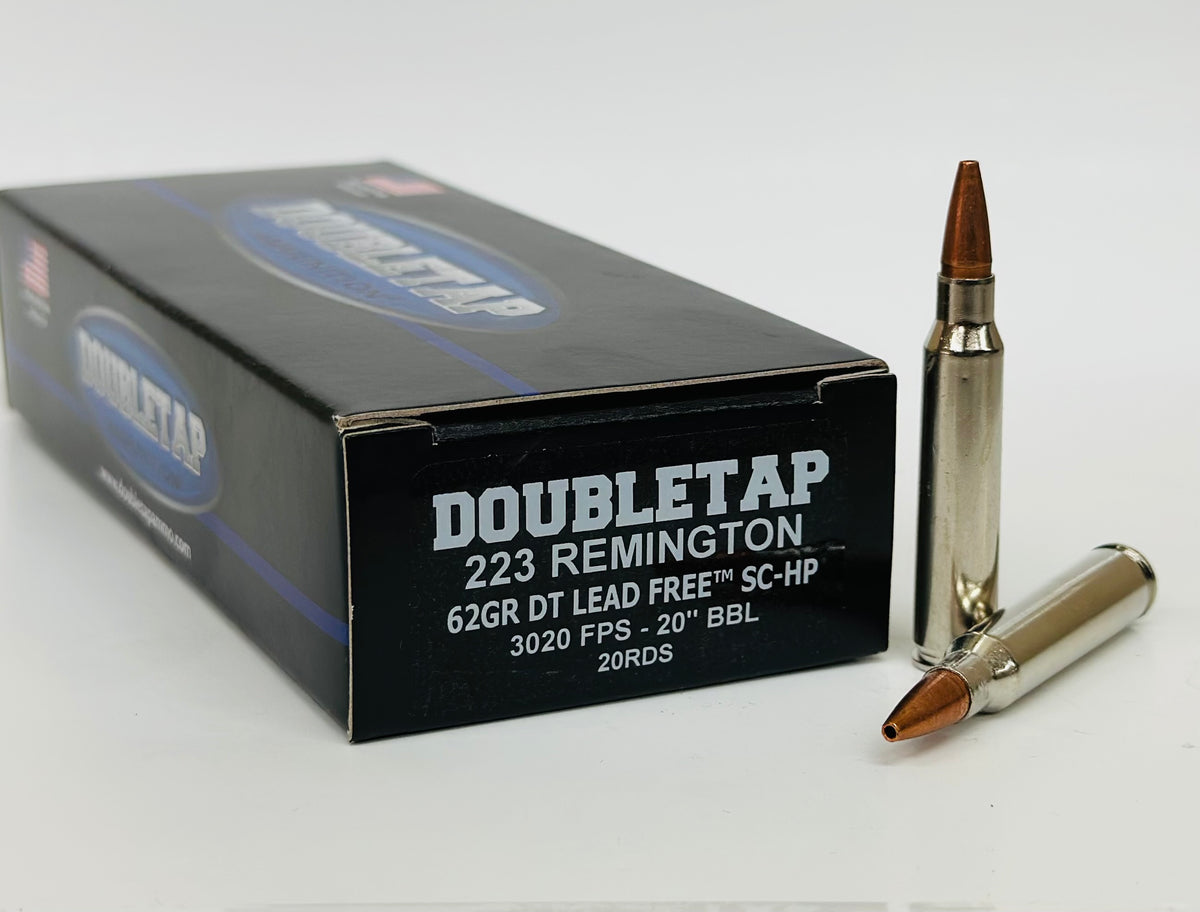 223 REM 62gr DT LEAD FREE™SC-HP 20rds – Doubletap Ammunition