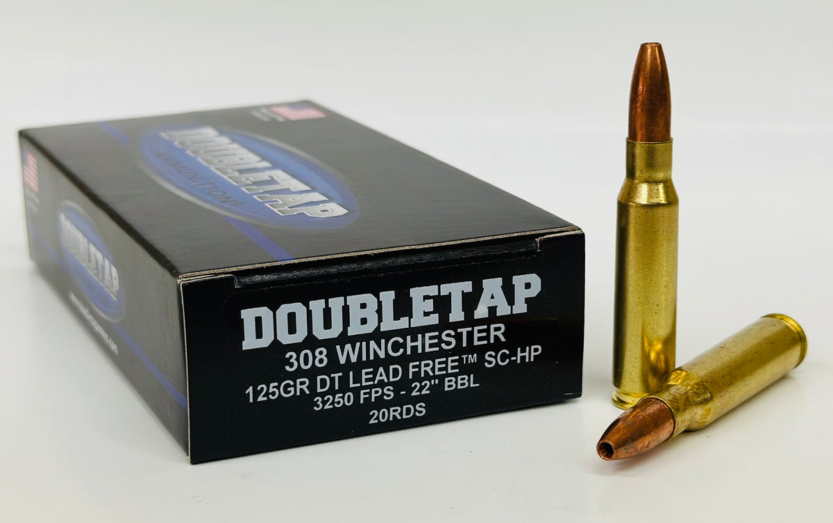 308 Win 125gr DT LEAD FREE™ SC-HP 20rds – Doubletap Ammunition