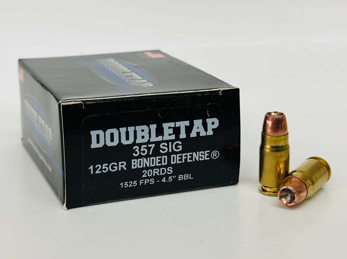 357 SIG 125gr Bonded Defense®JHP – Doubletap Ammunition