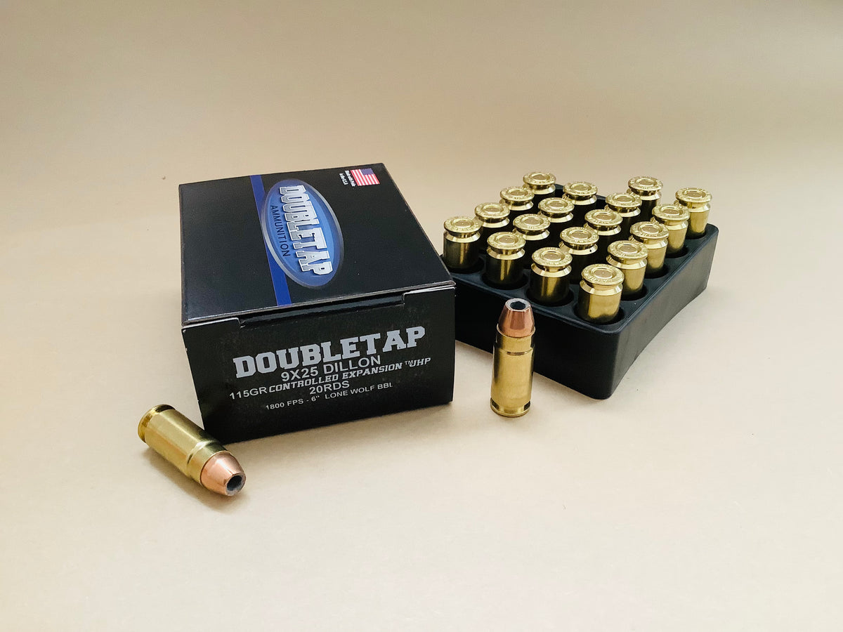 9x25 Dillon 115gr Controlled Expansion ™ JHP – Doubletap Ammunition