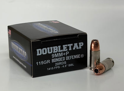 9mm+P 115gr Bonded Defense® JHP