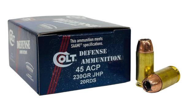 45 ACP 230gr Colt Defense Ammunition™ JHP 20rds – Doubletap Ammunition