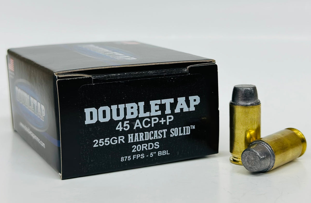 45 ACP+P 255gr Hardcast Solid™ SWC – Doubletap Ammunition