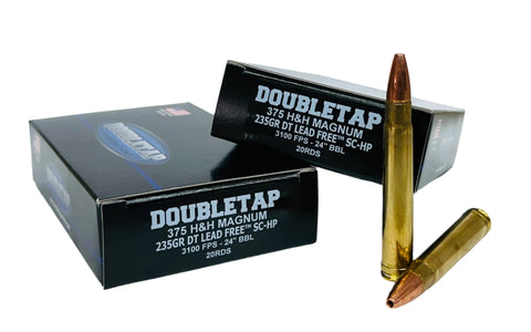 375 H&H 235gr DT LEAD FREE™ SC-HP 20rds