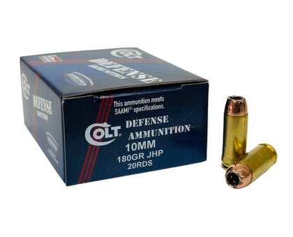 10mm 180gr Colt Defense Ammunition JHP 20rds