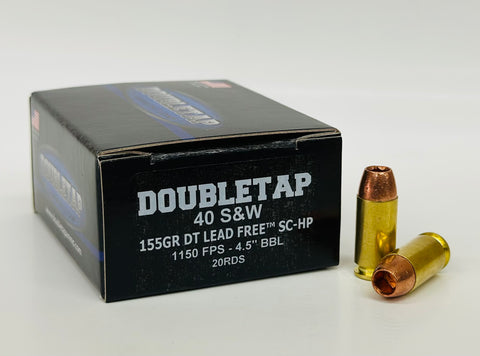 40 S&W 155gr DT LEAD FREE™ SC-HP 20rds