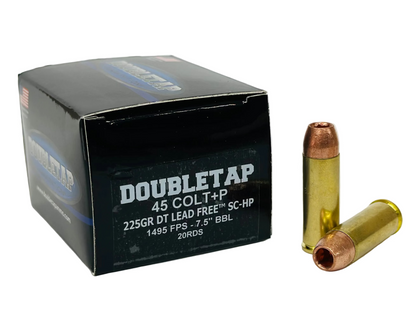 45 Colt+P 225gr DT LEAD FREE™ SC-HP 20rds