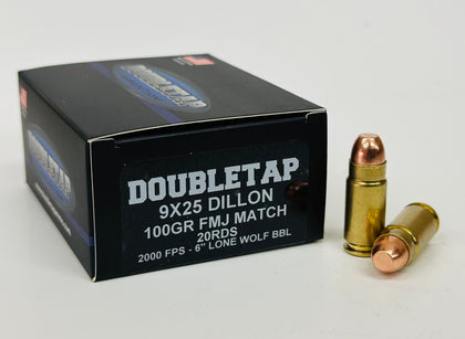 9x25 Dillon 100gr FMJ-RN Match