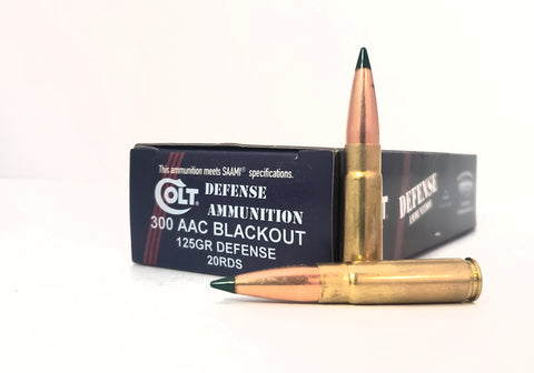 300 AAC BLACKOUT 125GR Colt Defense Ammunition 20rds