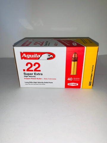 Aguila .22 Long Rifle 40gr Super Extra High Velocity 500rds